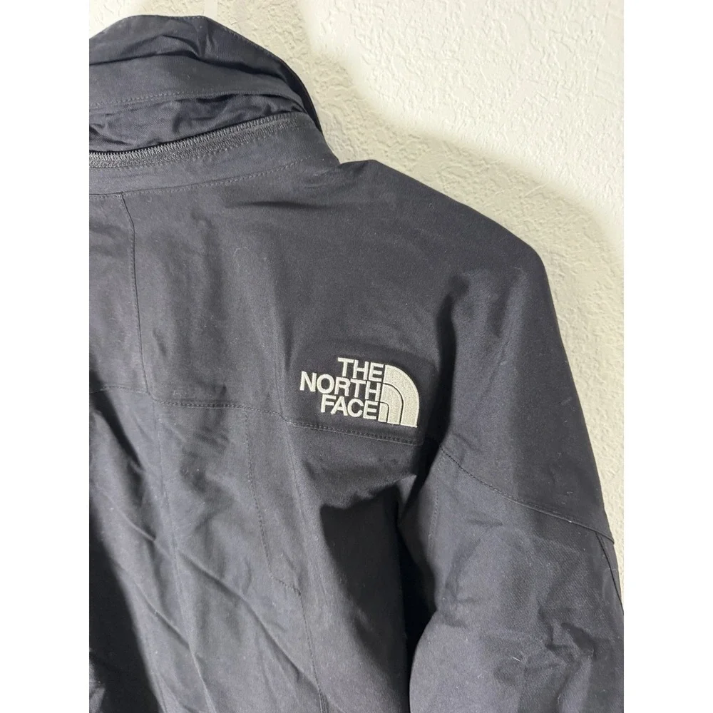 The‎ North Face Hyvent Jacket Men's Size Large Black Coat Camo Inside